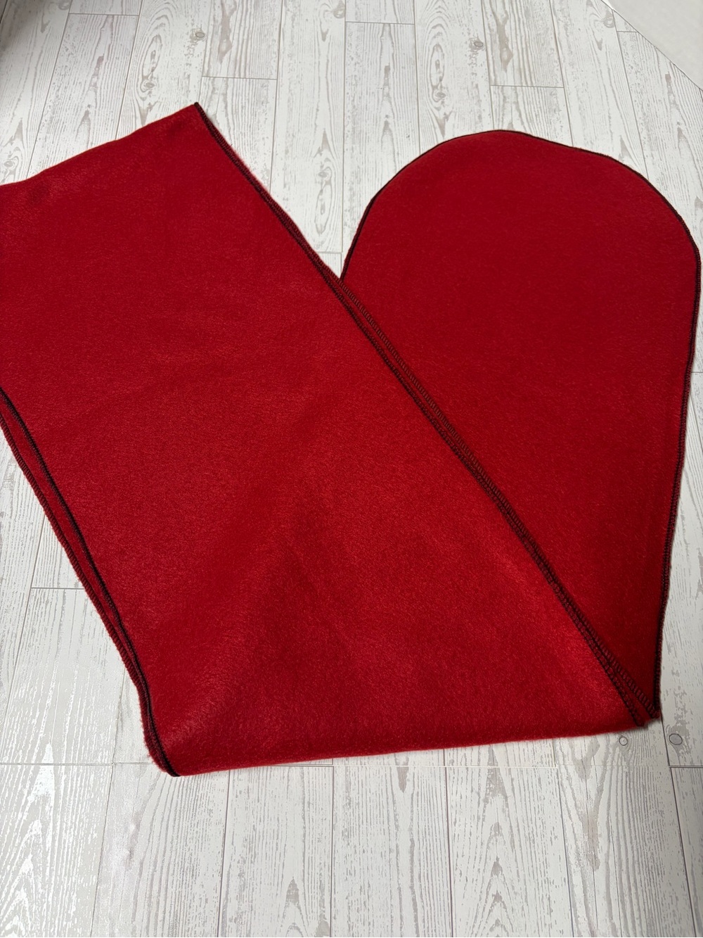 Wilsons Wearhouse Burgundy Extra Long Fleece Scarf